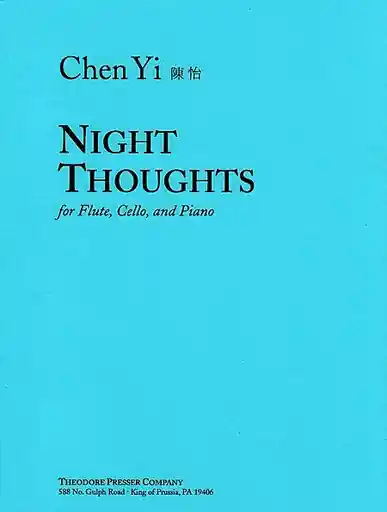 Yi, Chen: Night Thoughts (flute, Cello & piano) Best Price