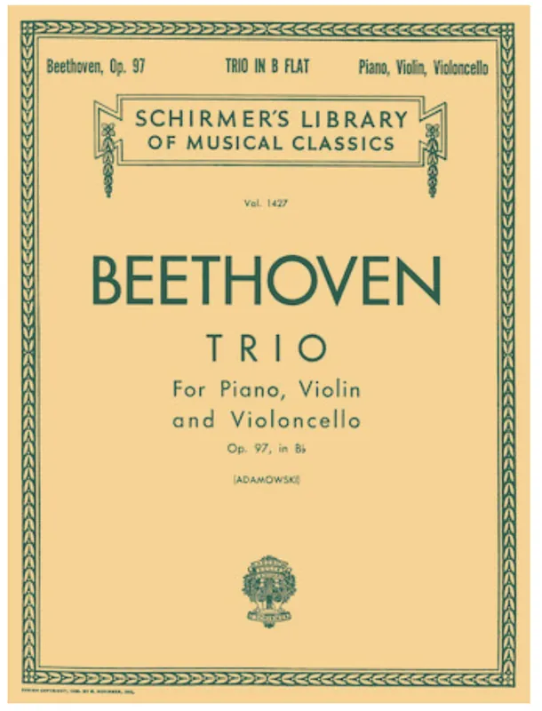 Modern Beethoven: Trio for Piano, Violin & Cello Op.97 in Bb