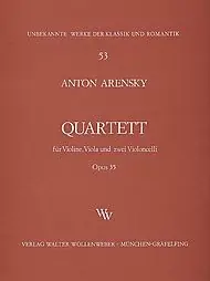 Fast Shipping Arensky, Anton: String Quartet Op.35 (violin, viola, 2 CELLOS)