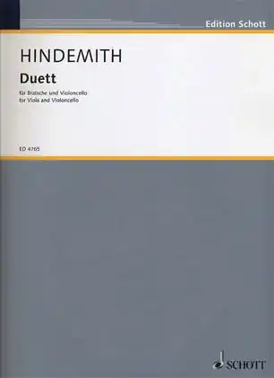 Hindemith, Paul: Duet for Viola and Cello (1934) Luxury