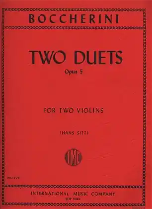 Buy Direct Boccherini, L. (Sitt): Two Duets, Op.5 (two violins)