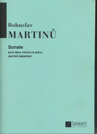Brand New Martinu, Bohuslav: Sonata for Two Violins & Piano