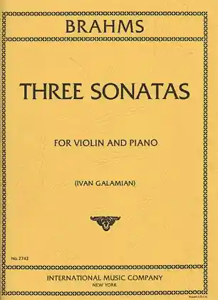 Brahms: Three Sonatas (violin & piano) Free Shipping