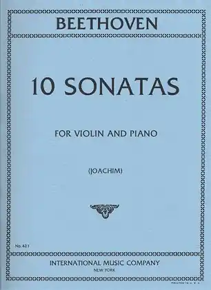 Handmade Beethoven, L. van (Joachim): 10 Sonatas for Violin & Piano 2 part set