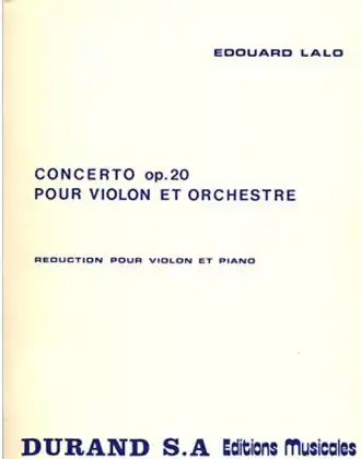 Low Price Lalo: Concerto, Op.20 (violin & piano reduction)