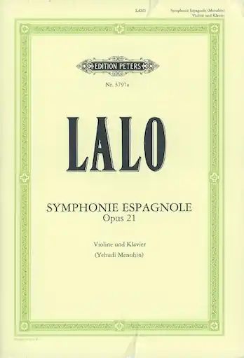 Weekend Sale Lalo (Menuhin): Symphonie Espagnole, Op.21 (violin & piano)