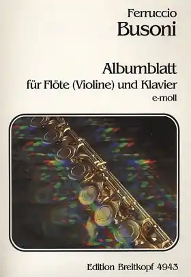 Busoni, Ferruccio: Albumblatt (violin & piano) Deal