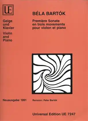 No Minimum Order Bartok, B.: Sonata No. 1 (Violin and Piano)