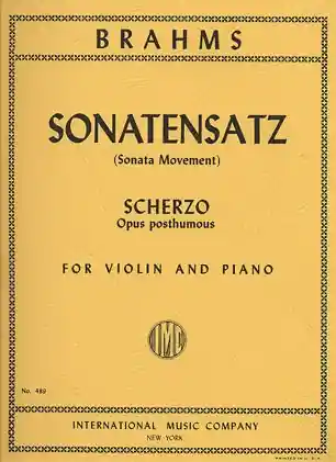 Secure Checkout Brahms, J.: Sonatensatz (violin & piano)