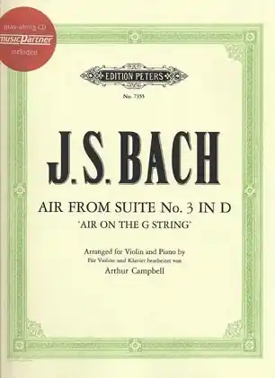 Bach, J.S. (Campbell arr): ''Air on the G String'' from Suite #3 in D (violin/CD) Flash Sale