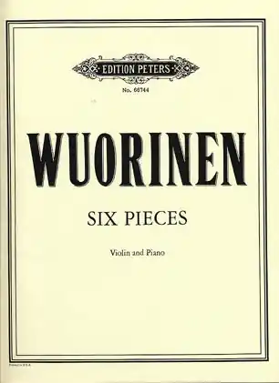 Wuorinen, C.: Six Pieces (violin & piano) One Day Deal