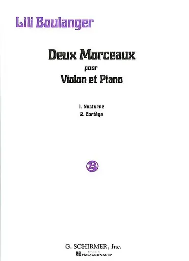 Exclusive Offer Boulanger, Lili: Deux Morceaux (violin & piano)