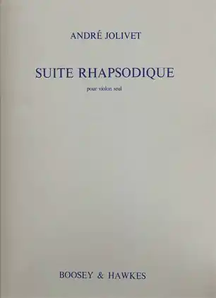 Best Seller Jolivet, A.: Suite Rhapsodique (violin)