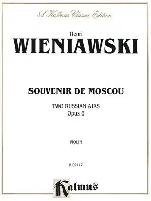 Popular Wieniawski, Henri: Souvenir de Moscou (violin & piano)