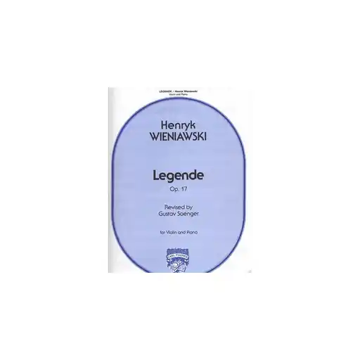 Wieniawski, H.: Legende Op.17 (violin & piano) Top Rated