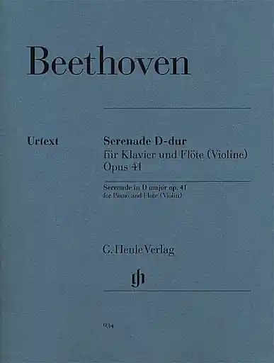 Beethoven, L.van (Voss, ed.): Serenade in D Major, op. 41, urtext (violin or flute and piano) Best Price