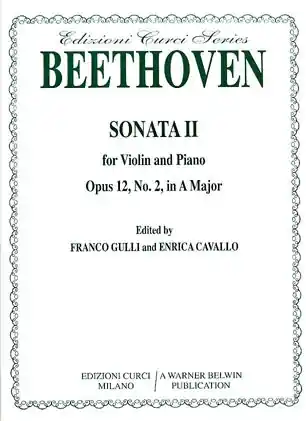Best Seller *OUT OF PRINT* Beethoven, L.van Sonata Op.12#2 A maj (violin & piano)