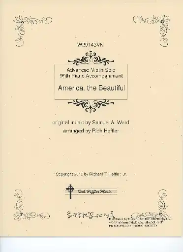 Heffler: America, the Beautiful (violin & piano) Direct From Manufacturer