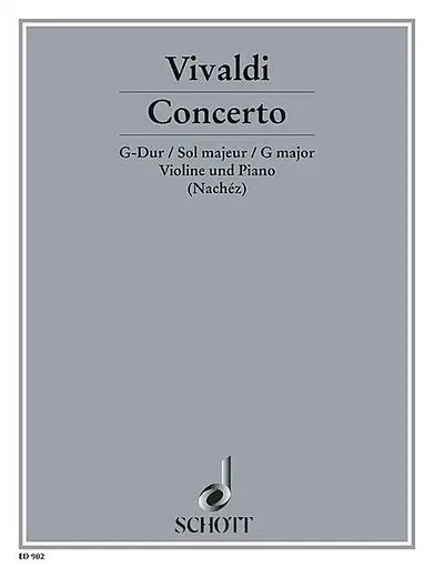 Top Pick Vivaldi, A.: Concerto in G major (violin & piano)