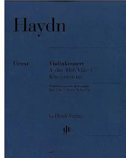 Haydn, F.J. (Lohmann/Thomas, ed.): Concerto in A major, Hob. VIIa: 3, urtext (violin & piano) Buy Today