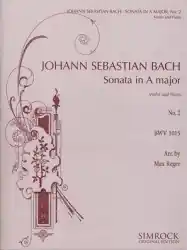 Bach, J.S. (Reger): Sonata #2 in A major (violin & piano) High Quality