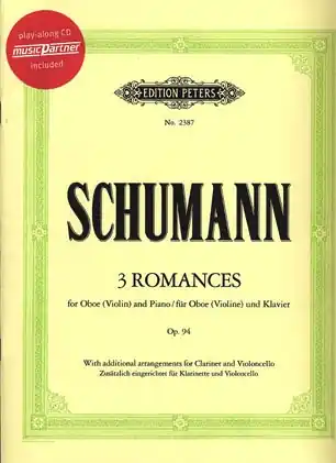 Final Sale Schumann, Robert: 3 Romances Op.94 (violin & CD or piano)