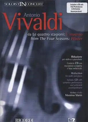 Vivaldi, Antonio: Winter from The Four Seasons (violin & piano or CD) Certified