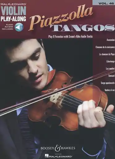 Play-Along Series Vol. 46: Piazzolla Tangos (violin & audio access) Worldwide Shipping