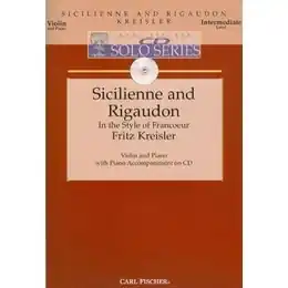 Kreisler, Fritz: Sicilienne and Rigaudon in the Style of Francoeur (violin, Piano, CD) Latest