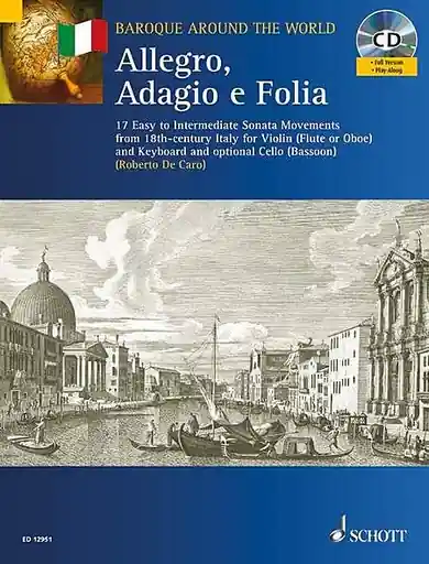 De Caro, Roberto: Allegro, Adagio e Follia (Violin, Piano, Cello continuo, CD) Markdown