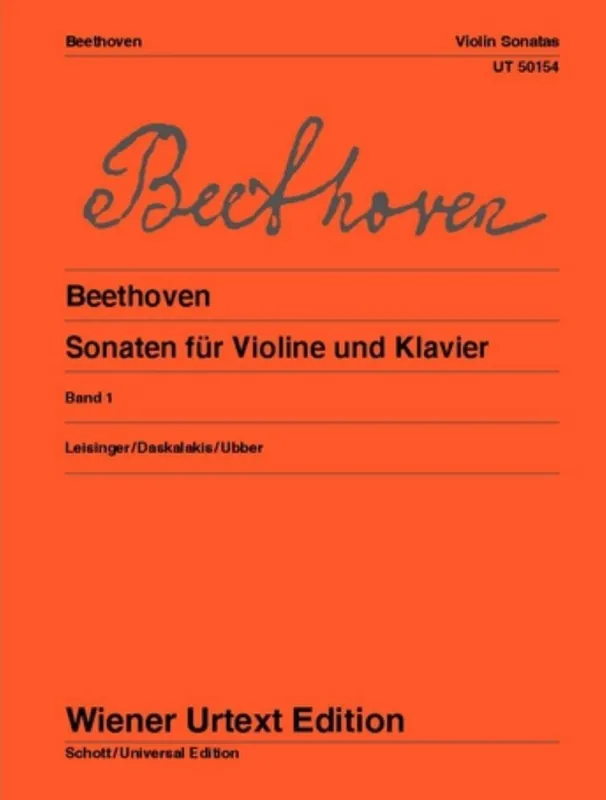 Editor’s Pick Beethoven: Violin Sonatas - Volume 1 (violin) WIENER | Metzler Violins