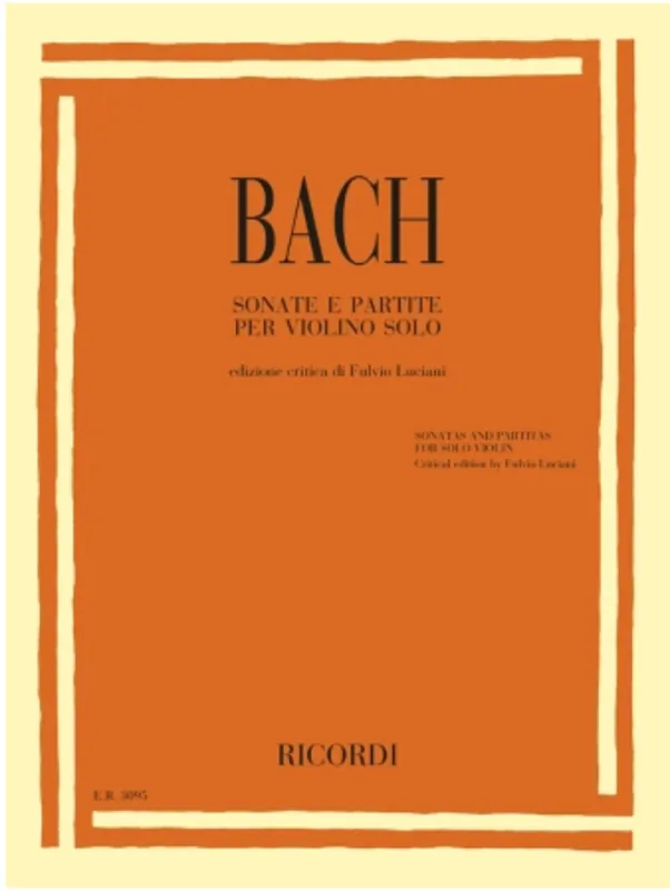 Professional Grade Bach (Luciani): Sonatas and Partitas (violin) RICORDI