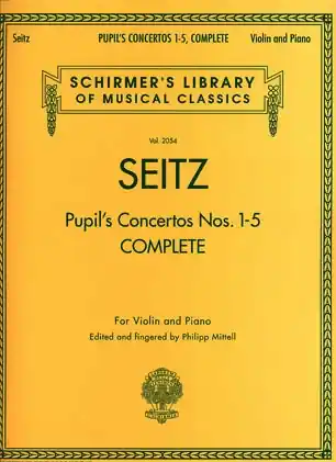 Seitz, F.: Pupil's Concertos No.1-5 COMPLETE (Violin & Piano) Express Delivery