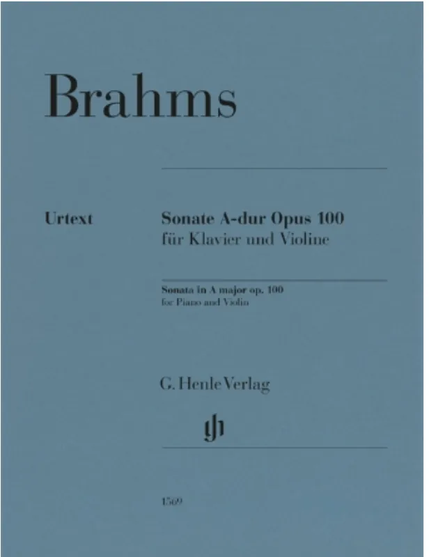 Brahms (Wiechert): Violin Sonata in A major Op.100 (violin and piano) HENLE Clearance