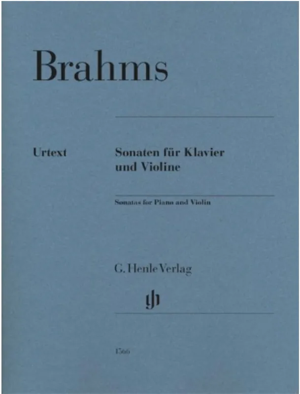 No Minimum Order Brahms (Wiechert, Helmchem, Struck): Violin Sonatas (violin and piano) HENLE