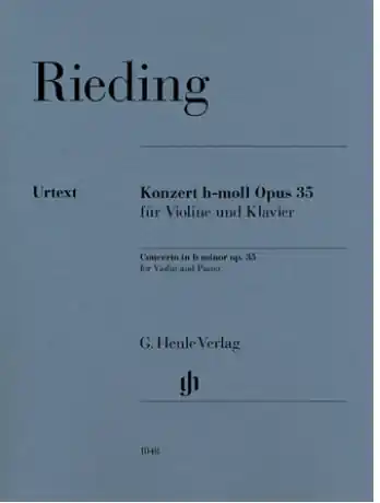 Rieding: Violin Concerto in B Minor, Op. 35 (violin, piano) Professional Grade