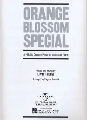 Rouse, Orange Blossom Special (Violin) Original