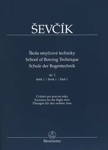 Sevcik, Otakar (Foltyn): School of Bowing Technique, Op. 2 Bk. 1 (violin) Barenreiter Warranty Included