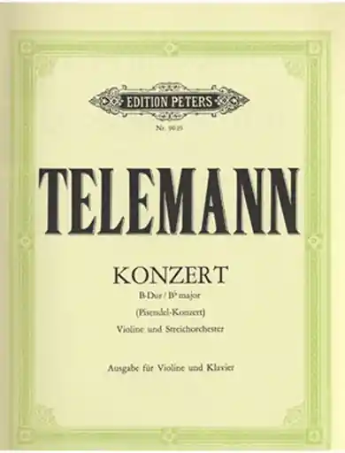 Telemann, G.P.: Violin Concerto ''Pisendel) (violin & piano) Original