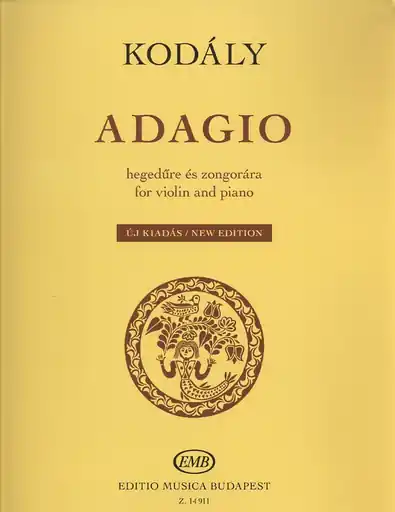 Kodaly, Zoltan: Adagio (violin& piano) Hot Deal