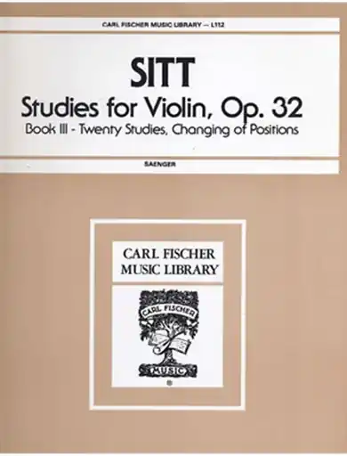 Wholesale Sitt, Hans (Saenger): Studies for Violin Op.32 Bk.3