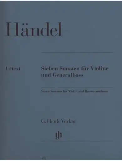 Last Chance Handel, G.F. (Sadie, ed.): 7 Sonatas urtext, (violin & piano)