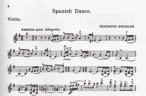 Kreisler, Fritz (Granados): Spanish Dance (violin & piano) One Day Deal