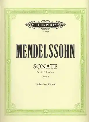 Mendelssohn, F. (Hermann): Violin Sonata in F minor, Op.4 (violin & piano) Order Now