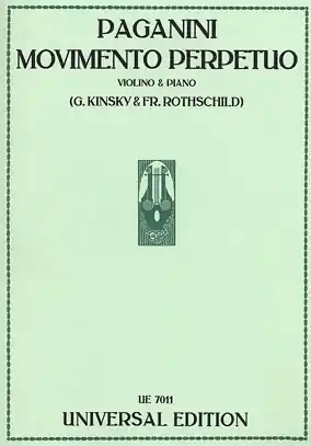 Paganini, N.: Movimento Perpetuo (violin & piano) Shop Now