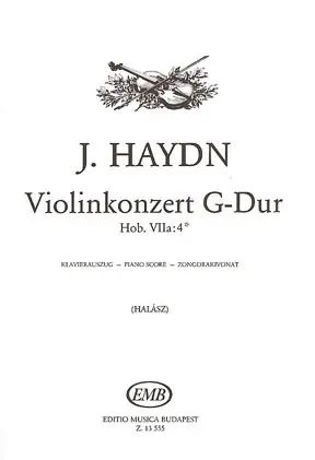 Best Seller Haydn, F.J. (Halasz): Violin Concerto in G (violin & piano)