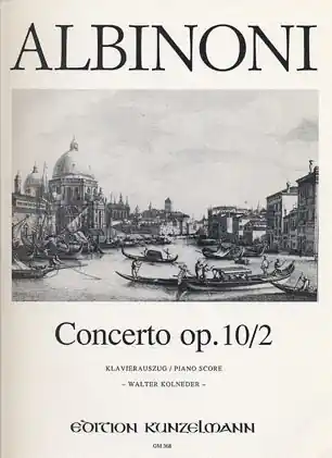 Original Albinoni, T.: Concerto Op10/2 G (violin & piano)
