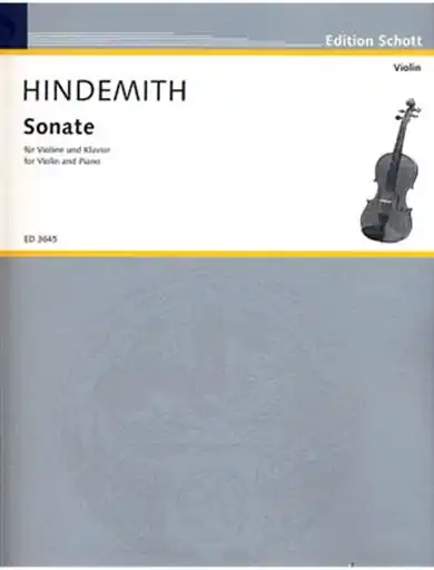 Final Sale Hindemith, Paul: Sonata in C Major, 1939 (violin & piano)