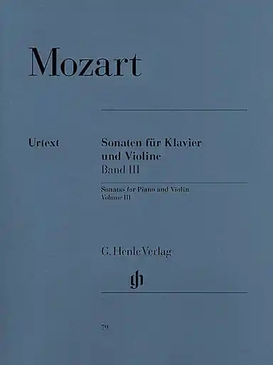 Time-Limited Mozart, W.A. (Seiffert, ed.): Sonatas Vol.3, urtext (violin & piano)