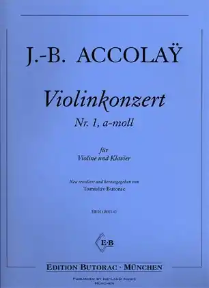 Buy Online Accolay, J.B.: Concerto No.1 in A minor (Violin & Piano)
